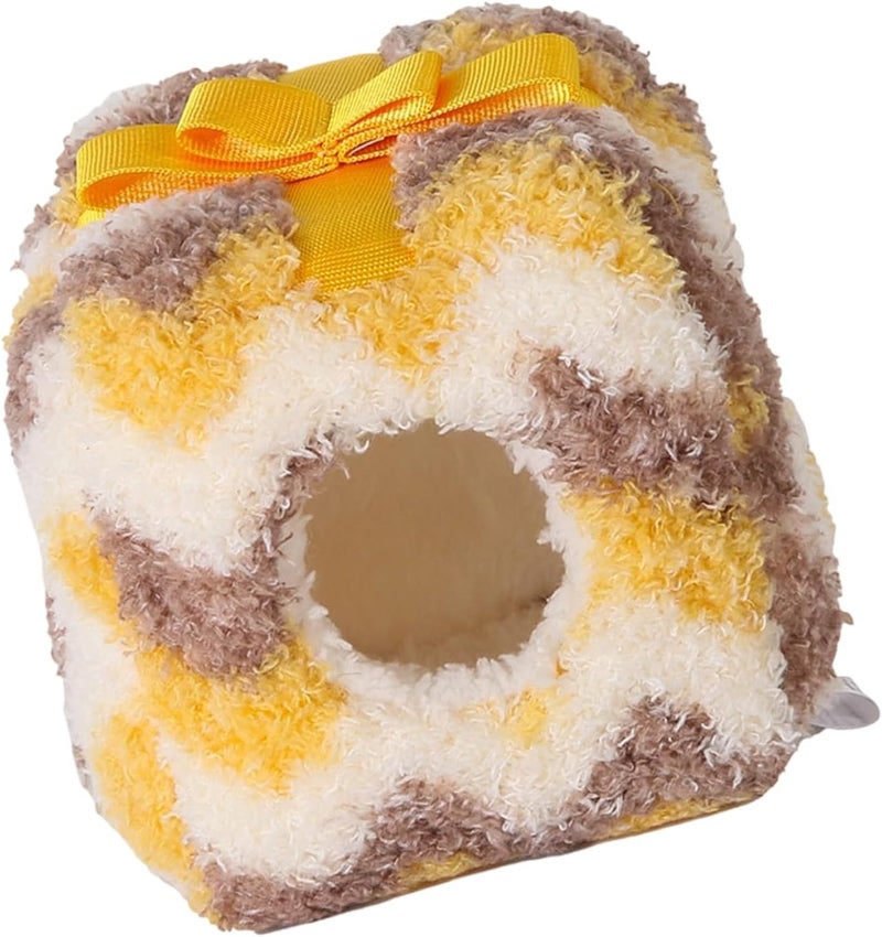 Hamster Sleep Nest Warm Cave Shelter for Cold Weather Small Pet Cage Corner Hamster Nest for Winter - Image 1