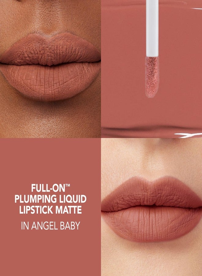 Buxom Full-On Plumping Liquid Lipstick Matte, Plumping Lip Color with Vitamin E, Hyaluronic Acid & Plumping Peptide Complex, Hydrates & Smooths Lip Lines, Transfer-Proof, Cruelty-Free (Angel Baby) - Image 2