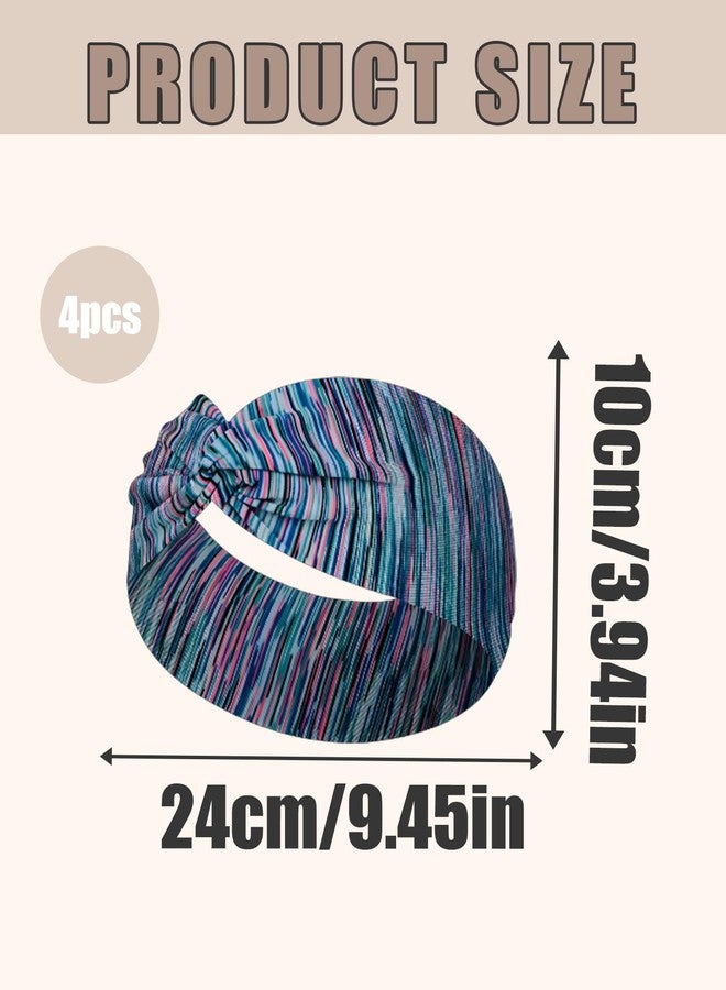 VayuSrot 4 PCS Hair Bands for Women, Stylish Headband for Women, Hair Band for Stylish, Perfect for Workouts, Yoga, Running, and Casual Wear - Image 2