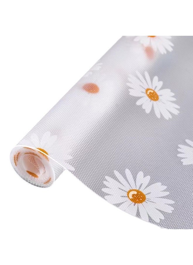 Generic Wholesale EVA Drawer Mat Cabinet Pad Paper Thickened Moisture-proof Pad Shoes Cabinet Wardrobe Waterproof Oil-proof Kitchen Cabinet Pad Transparent-Color:Thickened Flat Dot Pattern-fresh Chrysanthemum-Specifications:0.3* 1.5m  - Image 5