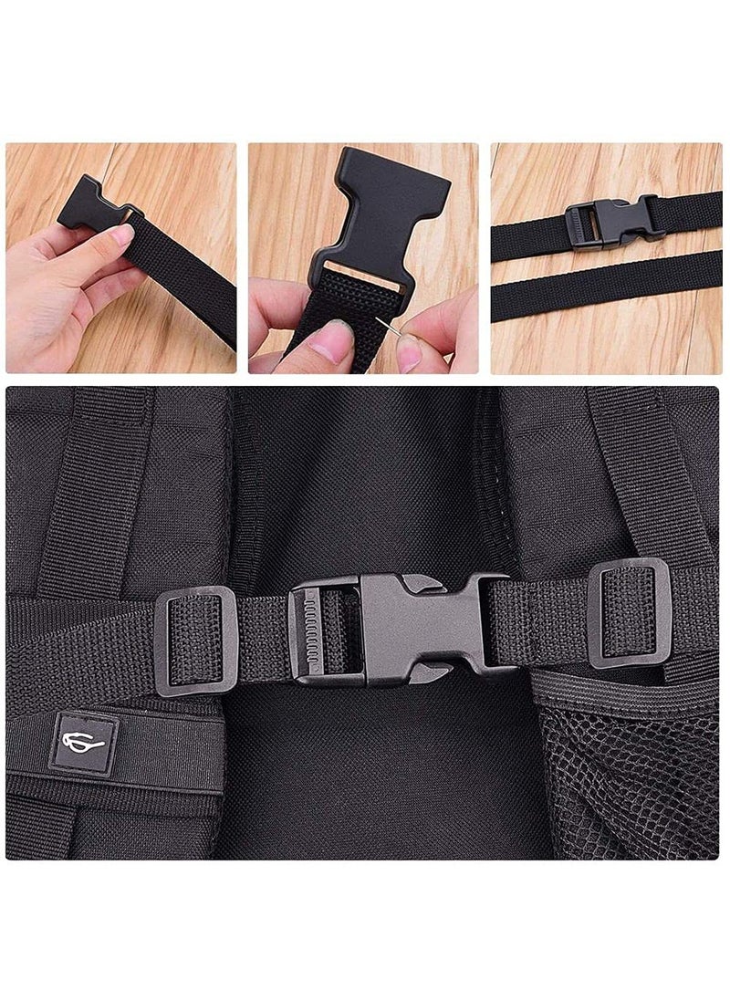 DIY Crafts DIY DIYC11769 Crafts Flat Side Slide Release Buckles TriGlide Slides Nylon Webbing Straps15 Pcs Slide Buckles Chrome Silver  - Image 5