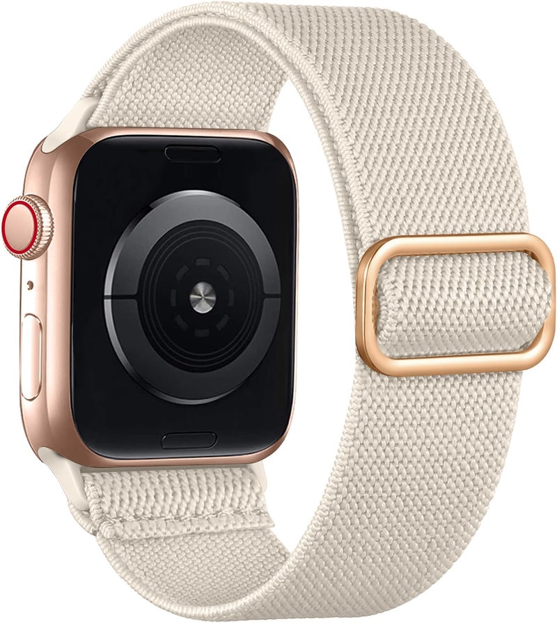 Lerobo Braided Band Compatible with Apple Watch Series 11 10 9 8 7 46mm 45mm 41mm Ultra SE 3 2 1 49mm Series 6 5 4 3 44mm 40mm 38mm 42mm Men iWatch Bands Women Stretchy Nylon Solo Loop Sport Strap - Image 1