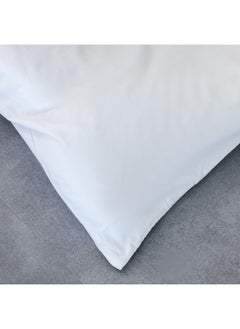 DANUBE HOME Bliss 3 - Pieces 144 Tc Premium Cotton Queen Duvet Cover Set Soft, Breathable, And Comfortable Bedding Stylish Duvet And Pillow Shams 200 X 200 Cm,50 X 75 Cm White  - Image 5