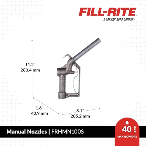 FILL RITE Fill-Rite FRHMN100S 1" Manual Fuel Transfer Nozzle - Image 2