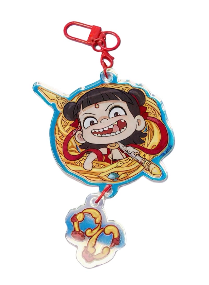 WAIKIL ''Nezha 2'' Acrylic Mobile Phone Decoration Pendant Movie Peripheral Keychain - NaZha - Image 1
