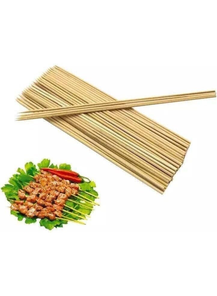 زوبا عبوة 100 أسياخ خشبية للشواء – طول مثالي – للشيش طاووق والكباب والخضار – كود 4442 - Image 2