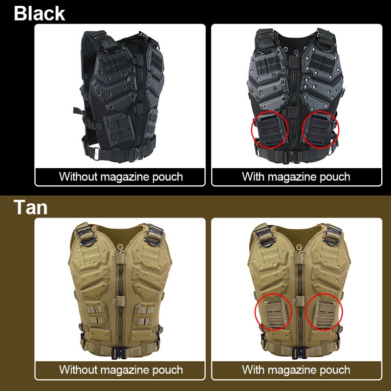 Adjustable Combat Molle Vest Airsoft Paintball Vest for Outdoor Hunting Shooting - Image 2