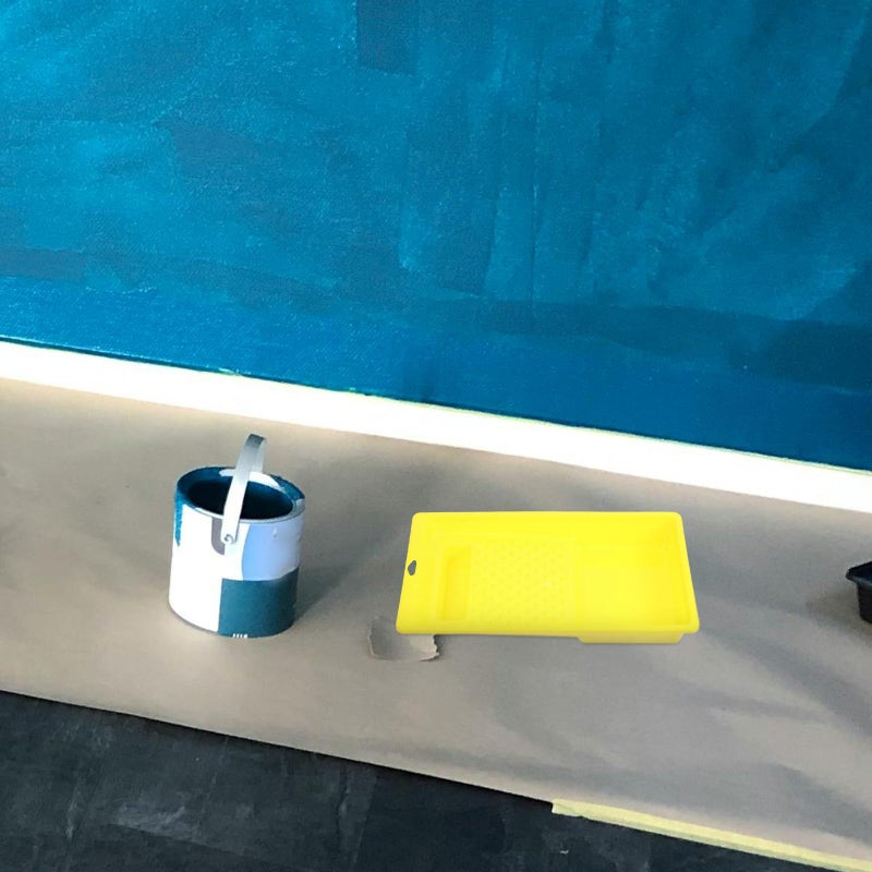 Heavy Duty Plastic Paint Roller Tray with Textured Pan Surface for Home Improvement - Image 5