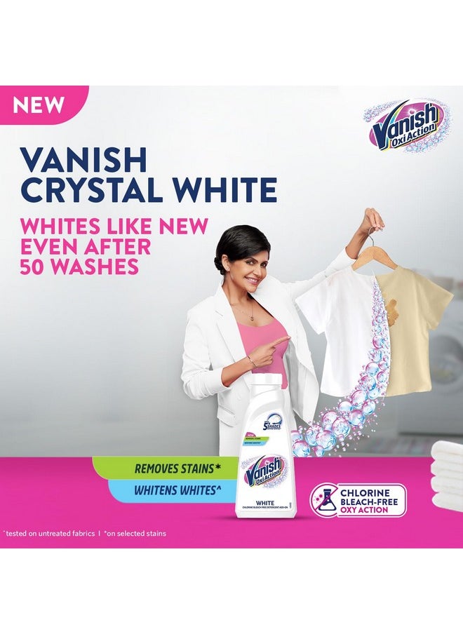 Vanish - Crystal White 800 Ml, Fabric Whitener | Detergent Add-On Liquid | Whites Like New | Stain Remover | Chlorine Bleach Free | Suitable With All Washing Detergent Powders And Liquids - Image 1