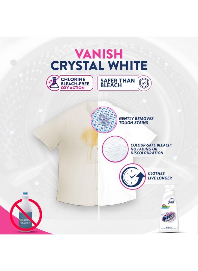 Vanish - Crystal White 800 Ml, Fabric Whitener | Detergent Add-On Liquid | Whites Like New | Stain Remover | Chlorine Bleach Free | Suitable With All Washing Detergent Powders And Liquids - Image 1