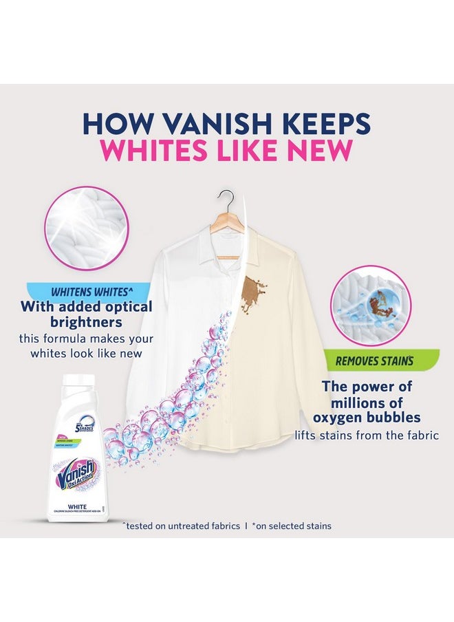 Vanish - Crystal White 800 Ml, Fabric Whitener | Detergent Add-On Liquid | Whites Like New | Stain Remover | Chlorine Bleach Free | Suitable With All Washing Detergent Powders And Liquids - Image 1