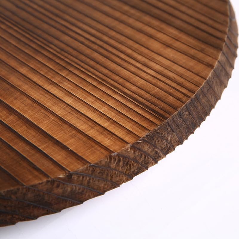 RORPOIR Anti Oil Splashing Pot Lid 11.81 Inch Wooden Pot Cover with Large Handle for Steam Retention and Anti-Scald Kitchen Cooking Tool - Image 4