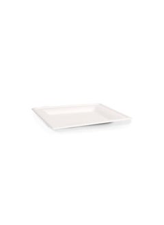 Fun Sukkar Pulp Square Plate 10x10 inch Eco-Friendly Disposable Dinnerware white plate for party, Camping,Compostable,Recyclable and biodegradable Picnic Plates (Pack of 10)  - Image 2