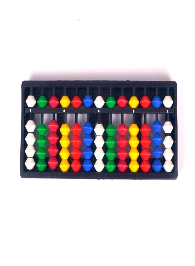Spillbox مجموعة أدوات تعليم الرياضيات للأطفال من Spillbox Abacus، تتضمن 13 قضيبًا وخرزًا أبيض متعدد الألوان (عبوة واحدة). - Image 1