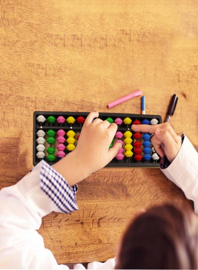Spillbox مجموعة أدوات تعليم الرياضيات للأطفال من Spillbox Abacus، تتضمن 13 قضيبًا وخرزًا أبيض متعدد الألوان (عبوة واحدة). - Image 4