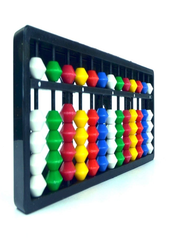 Spillbox مجموعة أدوات تعليم الرياضيات للأطفال من Spillbox Abacus، تتضمن 13 قضيبًا وخرزًا أبيض متعدد الألوان (عبوة واحدة). - Image 2