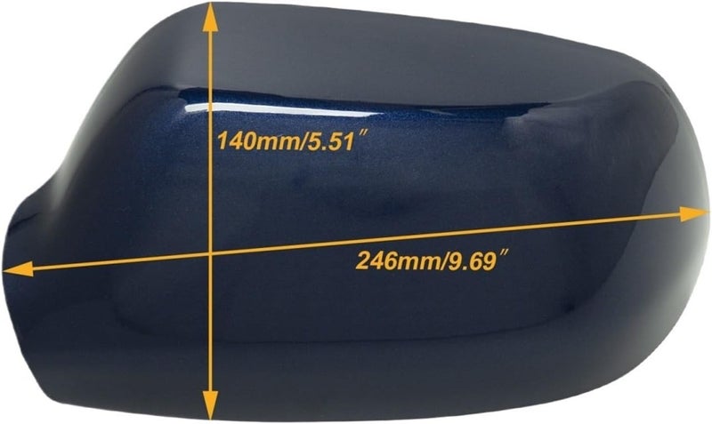 Door Rearview Mirror Cover Cap Housing Compatible With Mazda 3 2003-2009 Car Accessories(White Right) - Image 4