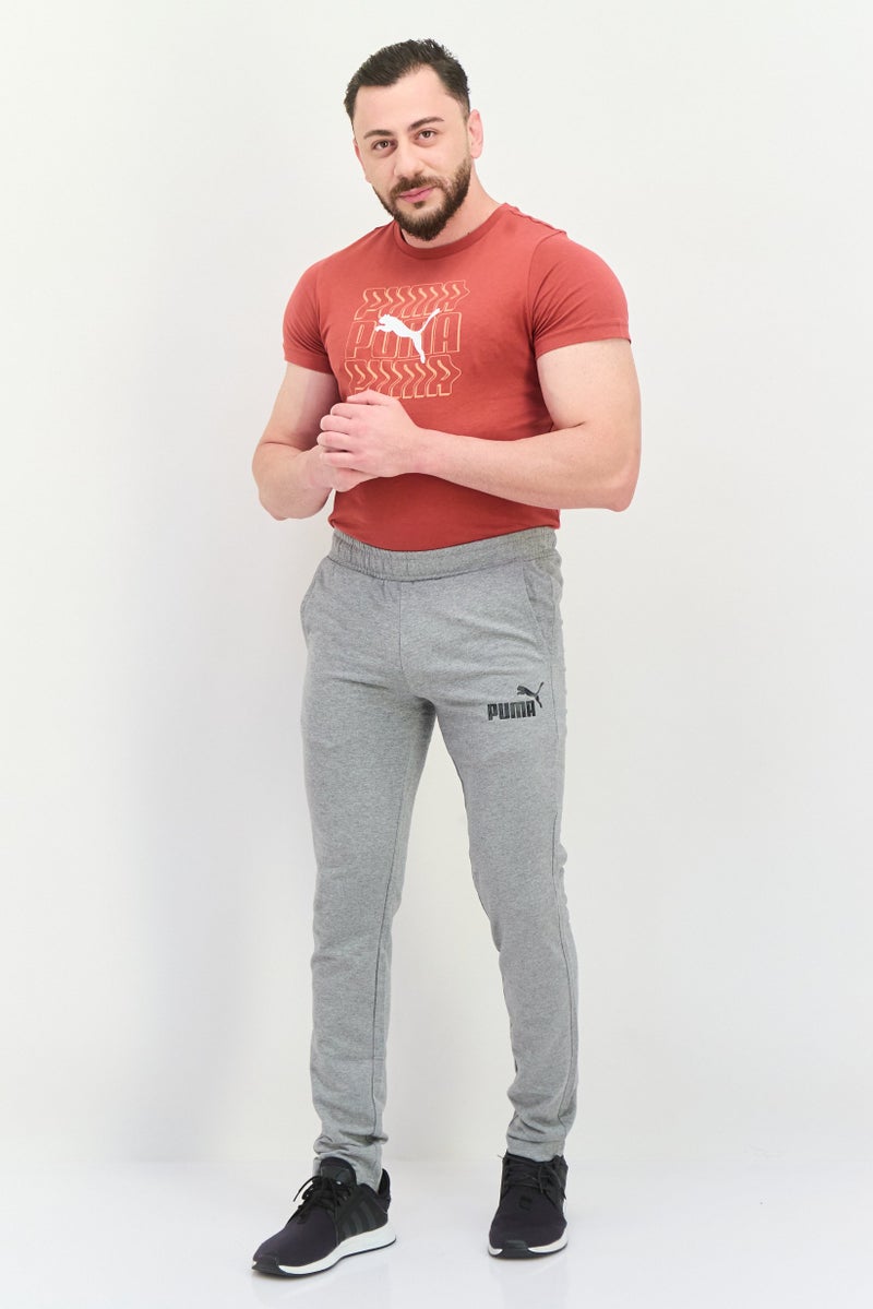 PUMA Men Slim Fit Brand Logo Training Track Pant, Grey - Image 4