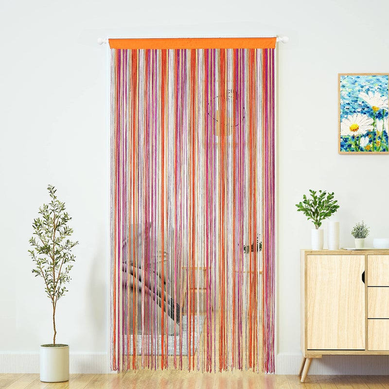 Doorways String Curtain Door CurtainsBedroom Decor Kitchen Closet Living Room Laundry Fringe Hallway Tassel Screen Room Divider Boho Hippie Hanging for Wedding and Party39x79 inch100200cmRainbow