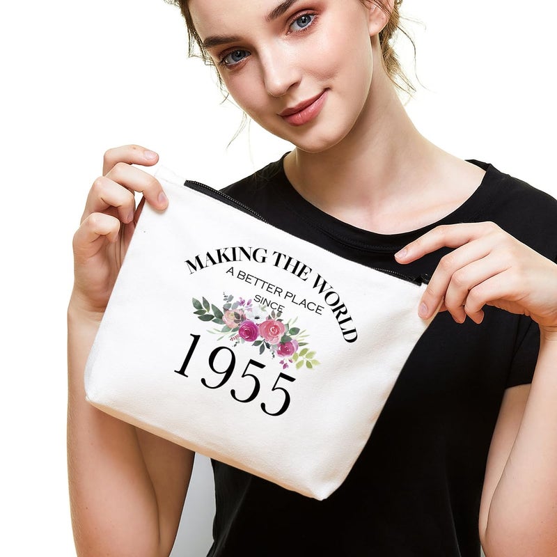 Fokongna 70th Birthday Gifts for Women Mom Grandma Aunt BFF Friends Teacher Boss Staff Colleague Coworker-Making The World Since 1955-70 Years Old Gifts Ideas For Women Turning 70 for Wife Sisters - Image 3