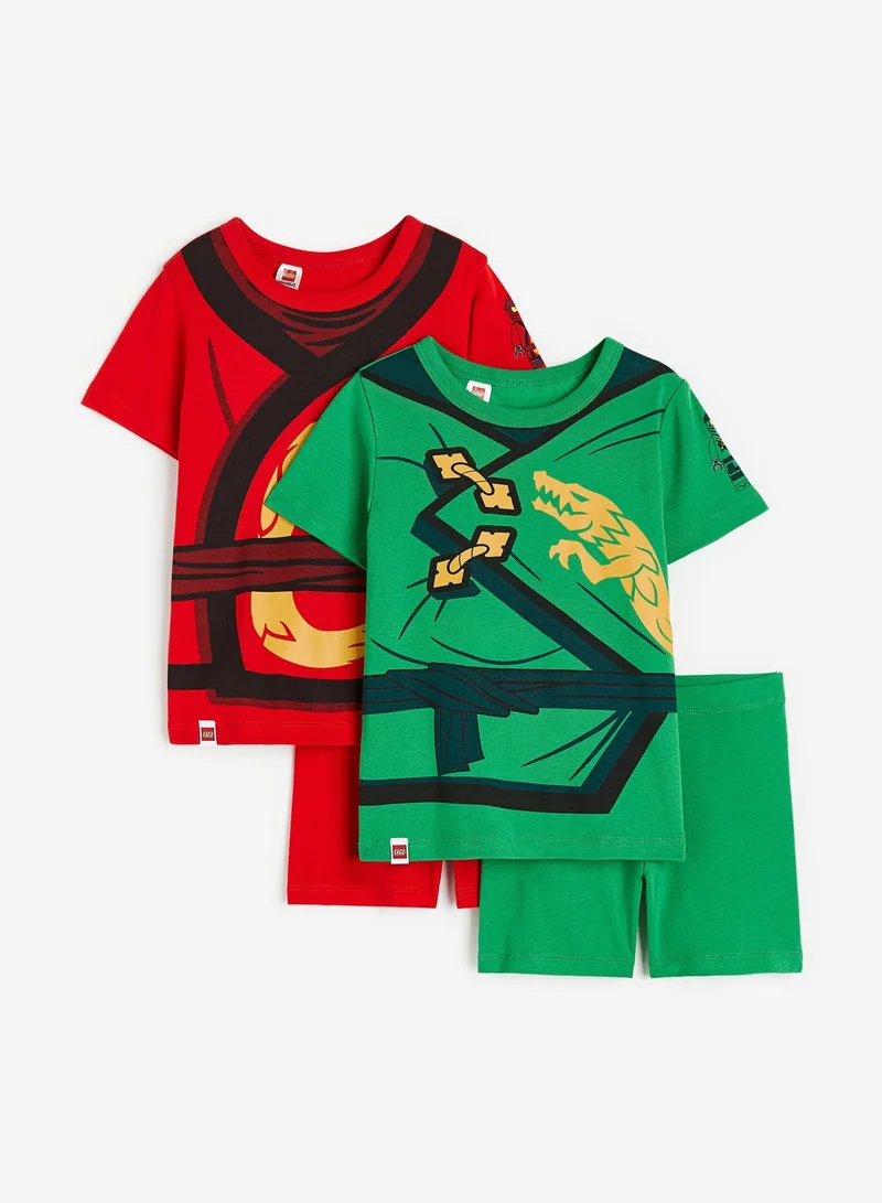 اتش اند ام Kids 2 Pack Assorted T-Shirt & Shorts Set