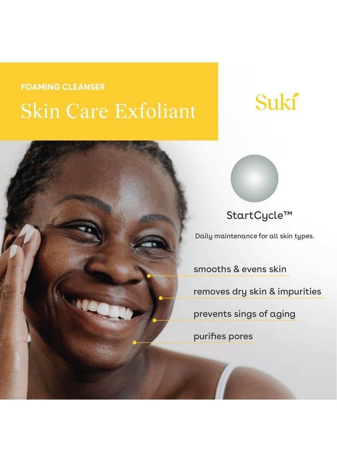 suki - Face Scrub Exfoliating Face Wash Suki Skincare Exfoliate Foaming Cleanser Natural Face Wash Deep Pore Cleaner Microdermabrasion Facial Scrub Colloidal Oat & Raw Sugar Scrub Face Exfoliator 3.38 Oz - Image 1