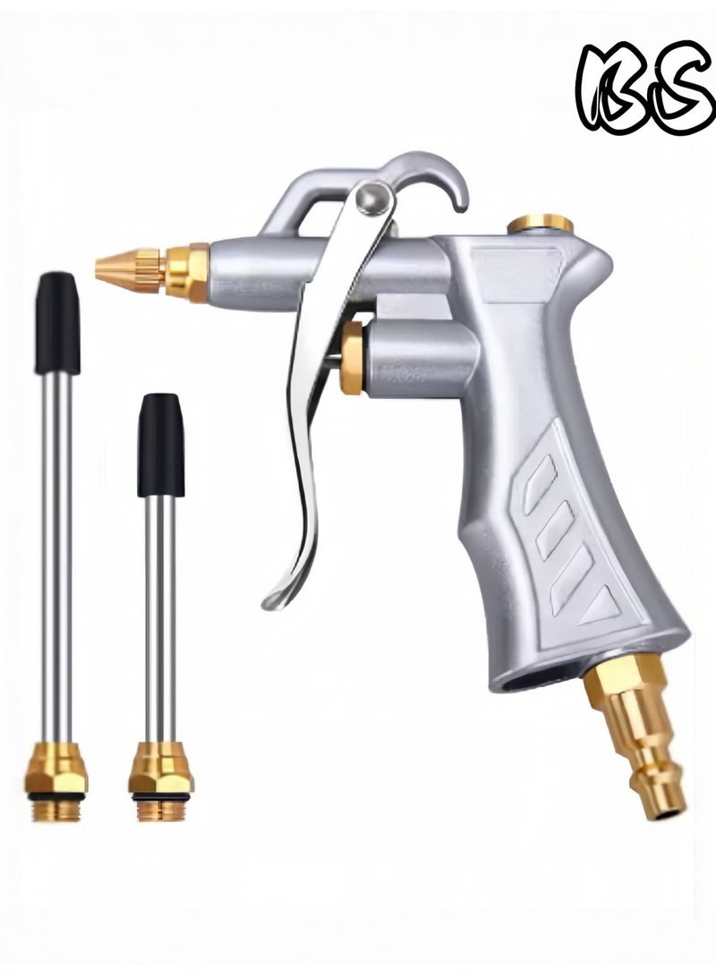 بي إس مسدس هواء عالي التحمل/عالي الطاقة، فوهة قابلة للتعديل، مسدس هواء عالي الضغط مصنوع بالكامل من المعدن، يأتي مع أنبوبي تمديد، مناسب للتنظيف الصناعي والمنزلي. - Image 1