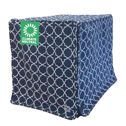 Molly Mutt Romeo & Juliet Dog Crate Cover, 100% Cotton Canvas Cover with 2 Roll-Up Panels, Ideal for Dog or Cat Crate, Durable, Washable, and Free of Harmful Chemicals, 24" x 18" x 21" - Image 1