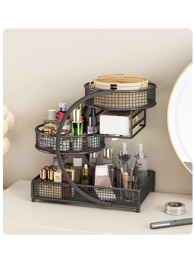 NeeMee Cosmetic organizer, vanity storage rack, bathroom countertop shelf for makeup and skincare products, lipstick storage rack. - Image 3