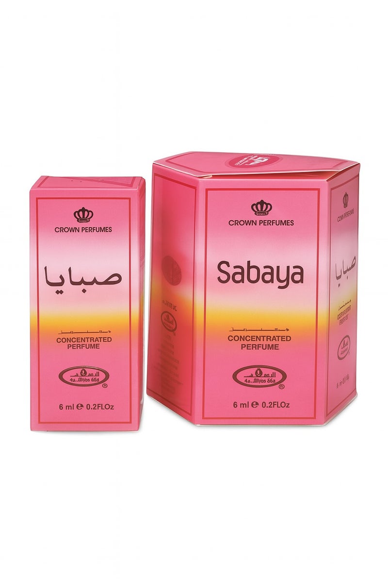 Al Rehab perfumes Al Rehab Sabaya Concentrated Perfume Roll-On 6ml x 6 Pcs – Long Lasting Alcohol-Free Attar for Men & Women - Image 1