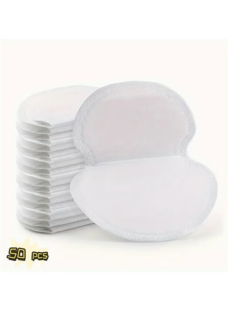 Hikma Beauty 50 PCS Underarm Sweat Pads -PREMIUM QUALITY Fight Hyperhidrosis for Men and Women Comfortable, Non Visible, Extra Adhesive, Disposable Dress Guards/Shields, Non Sweat Armpit Protection - Image 2