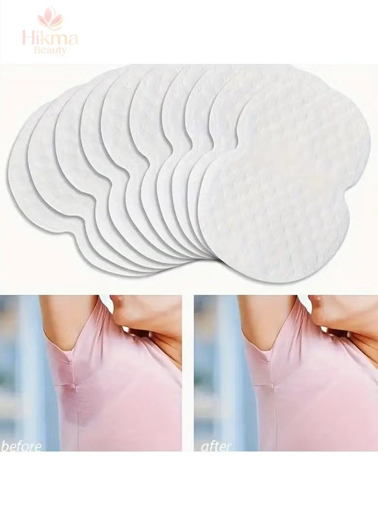 Hikma Beauty 50 PCS Underarm Sweat Pads -PREMIUM QUALITY Fight Hyperhidrosis for Men and Women Comfortable, Non Visible, Extra Adhesive, Disposable Dress Guards/Shields, Non Sweat Armpit Protection - Image 1