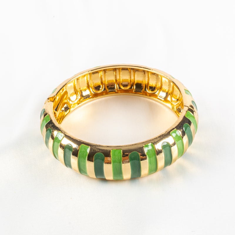 أسورة جولد بليتد ذهبي × أخضر - Image 2