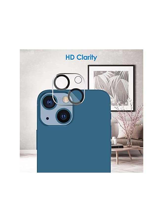 جي تيك واقي عدسة الكاميرا لهاتف iPhone 13 6.1 بوصة وiPhone 13 mini 5.4 بوصة، زجاج مقسى 9H، شفاف عالي الدقة، مضاد للخدش، صديق للحافظة، لا يؤثر على اللقطات الليلية، 3 عبوات - Image 3