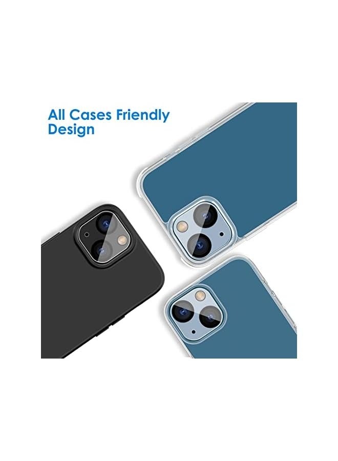 جي تيك واقي عدسة الكاميرا لهاتف iPhone 13 6.1 بوصة وiPhone 13 mini 5.4 بوصة، زجاج مقسى 9H، شفاف عالي الدقة، مضاد للخدش، صديق للحافظة، لا يؤثر على اللقطات الليلية، 3 عبوات - Image 5