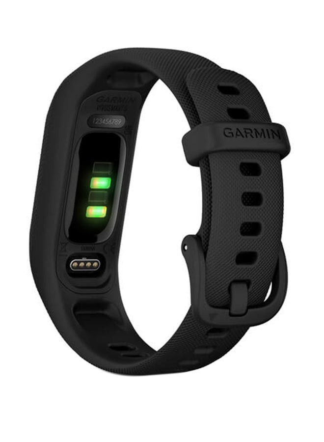 جارمين Vivosmart 5 - L - عمر بطارية يصل إلى 7 أيام - شاشة OLED مقاس 0.41 بوصة، مقاومة للخدش، أكريليك، مراقب معدل ضربات القلب، تتبع الإجهاد، تتبع نظام تحديد المواقع العالمي (GPS)، تتبع الخطوات، متوافق مع iOS وأندرويد أسود - Image 4