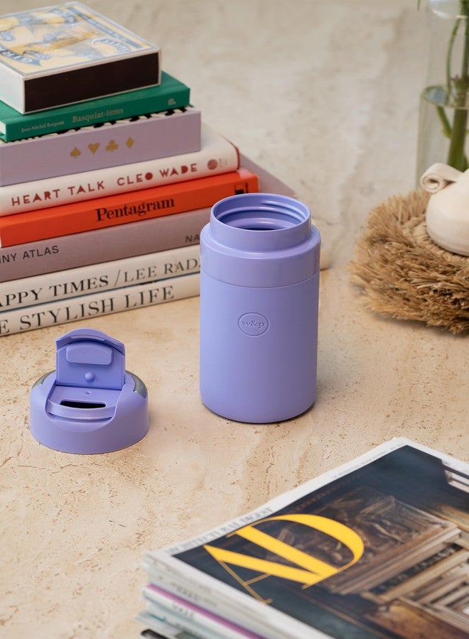 WP W&P Drink Through Lid for Insulated Water Bottles, Leak-Proof, Carrying Handle, BPA Free, Lavender - Image 2