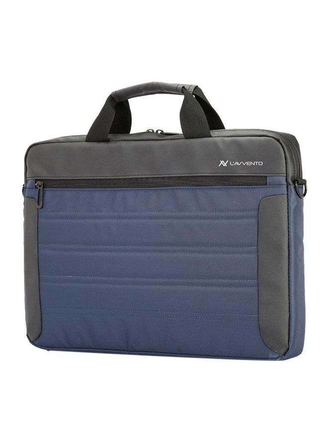 L'AVVENTO حقيبة كتف رفيعة للكمبيوتر المحمول مقاس 14 بوصة باللون الأزرق - Image 1