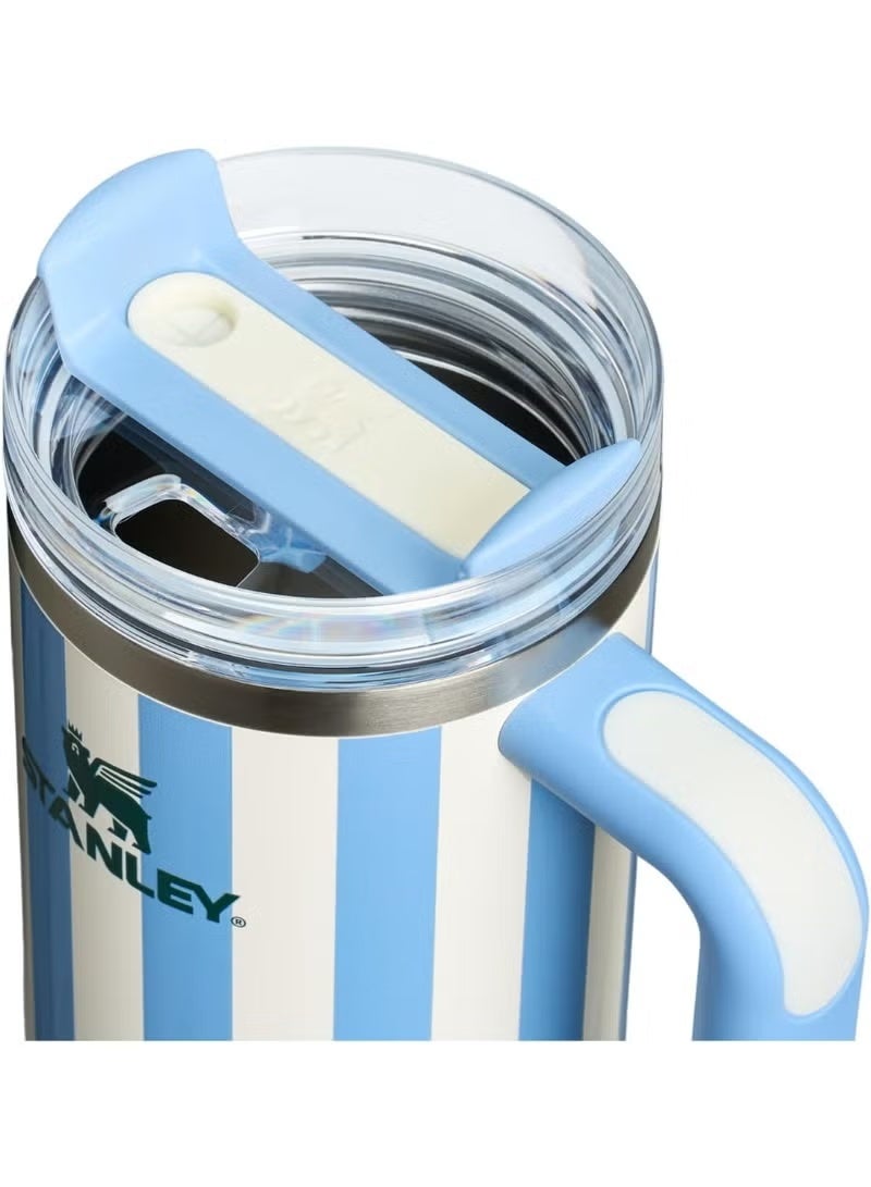 BlueFire Stanley Quencher 40 oz Travel Tumbler – Premium 18/8 Recycled Stainless Steel | Double-Wall Vacuum Insulated | FlowState 3-Position Rotating Lid (Straw/Wide-Mouth/Full Cover) | BPA-Free | Reusable Straw | Comfort-Grip Handle | Car Cup Holder Compatible | Keeps Drinks Hot/Cold for Hours | Durable Eco-Friendly Hydration Companion for Gym, Office, Travel & Outdoor Adventures - Image 2