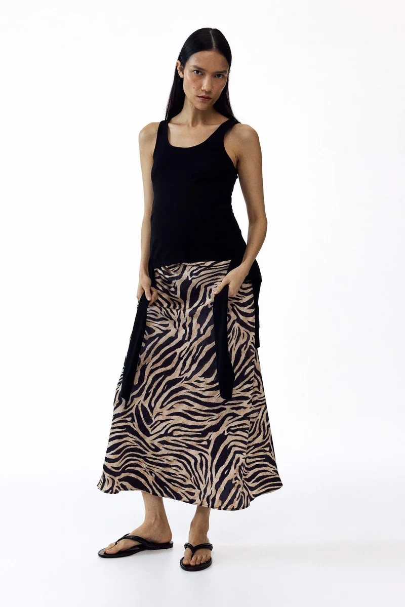 H&M MAMA Satin slip skirt