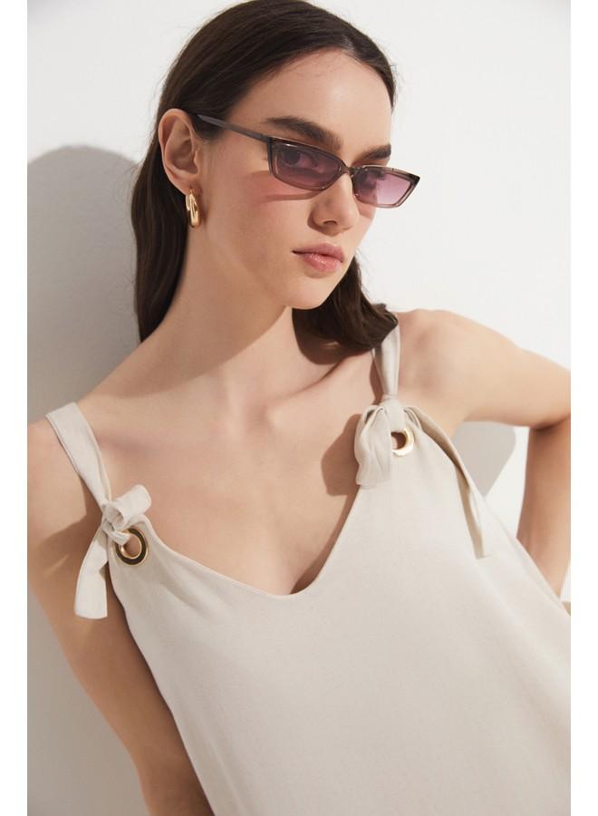JUNE Tie-Strap Maxi Dress - Image 2