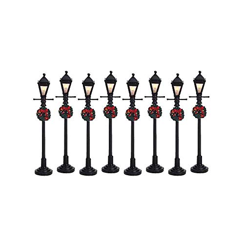 Lemax Christmas Village Gas Lantern Street Lamp Set of 8 Battery Operated (4.5V) - 64500 - Image 2