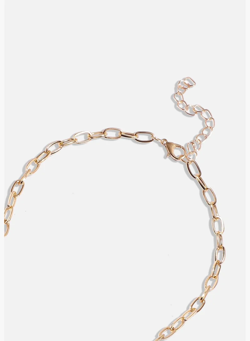 SOHI Gold Plated Pearls Party Wear Necklace For Women