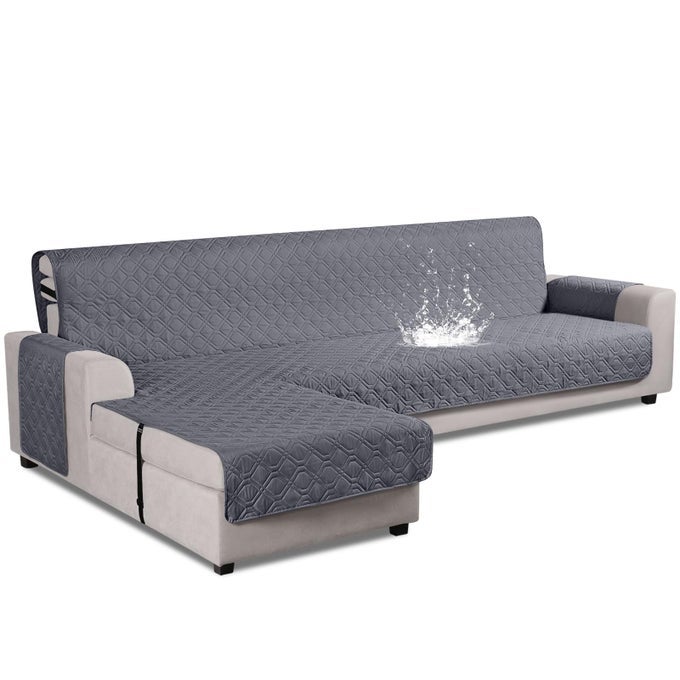 UPGRADED SECTIONAL COUCH COVERS 100 WATERPROOF L SHAPED SOFA SLIPCOVER REVERSIBLE CHAISE LOUNGE COVER FOR SECTIONAL SOFA FURNITURE PROTECTOR COVER FOR PETS DOG CATXLARGE DARK GRAY