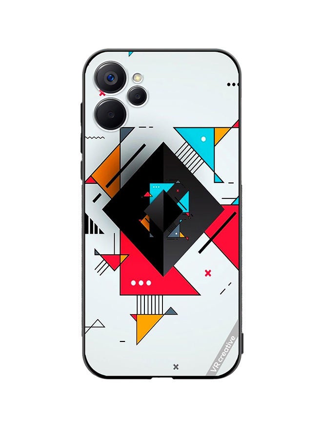 VR CREATIVE Protective Case Cover For Realme 9i 5G Geometric Abstract Design Multicolour - Image 1