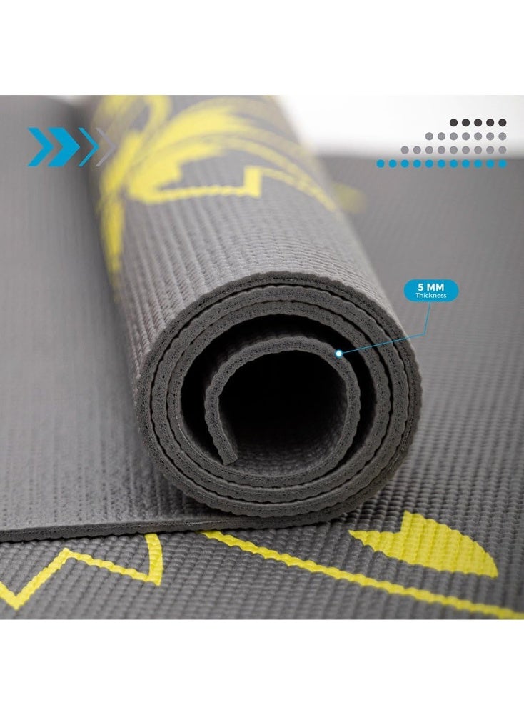 KETTLER Yoga Mat (anthracite-yellow) ‎61 x 10.5 x 10 cm - Image 2