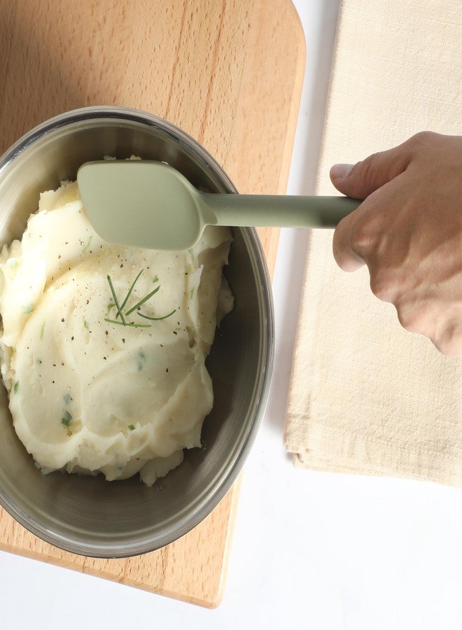 Sur La Table Kitchen Essential Mealcraft Silicone Spoonula - Juniper Green - Image 3