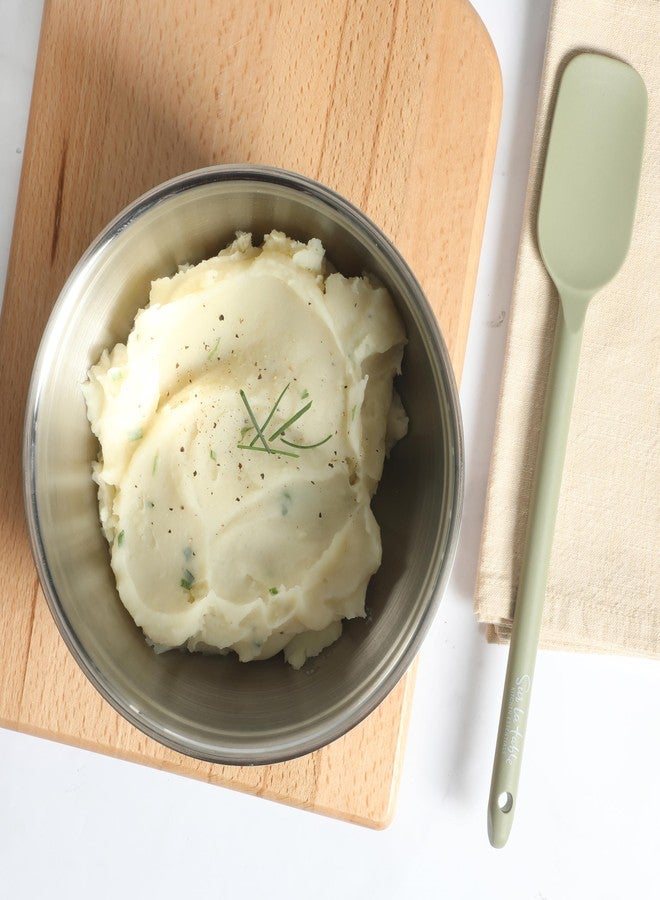 Sur La Table Kitchen Essential Mealcraft Silicone Spoonula - Juniper Green - Image 2