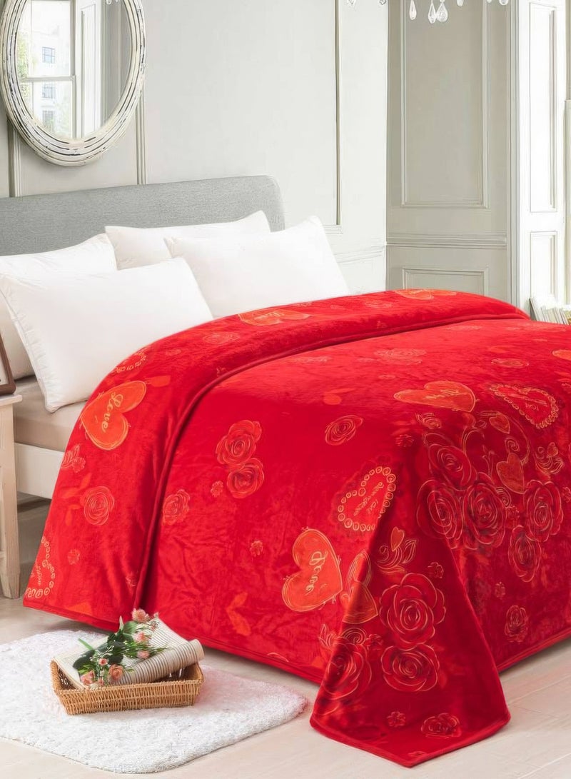 بطانية سرير من المايكروفايبر بتصميم مشجر حريري وفائق النعومة سهل العناية به وخفيف الوزن وقابل للطي والغسيل فلانيل - Image 1