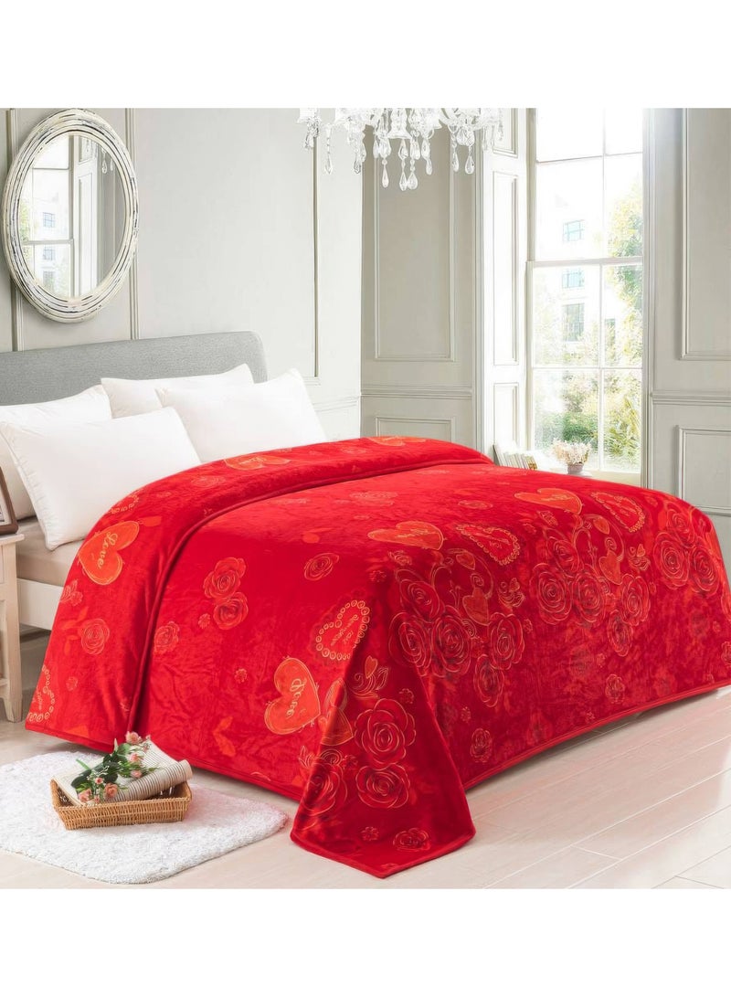 بطانية سرير من المايكروفايبر بتصميم مشجر حريري وفائق النعومة سهل العناية به وخفيف الوزن وقابل للطي والغسيل فلانيل - Image 5